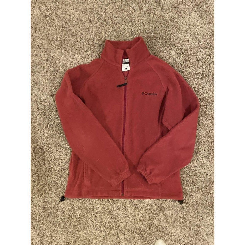 Columbia Womens Full Zip Fleece Red Jacket Small